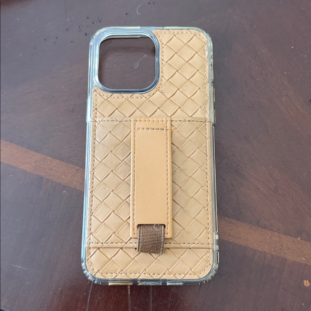 Walli Sandstone Weave iPhone 14 Pro Max Case with Stand